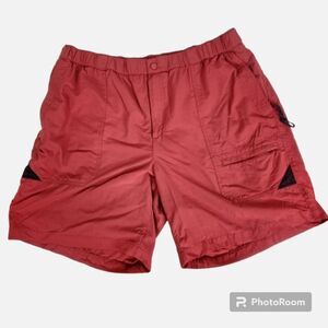 L.L. Bean Mens Button Fly 6 Pocket Hybrid Utility Swim Trunks Size XL